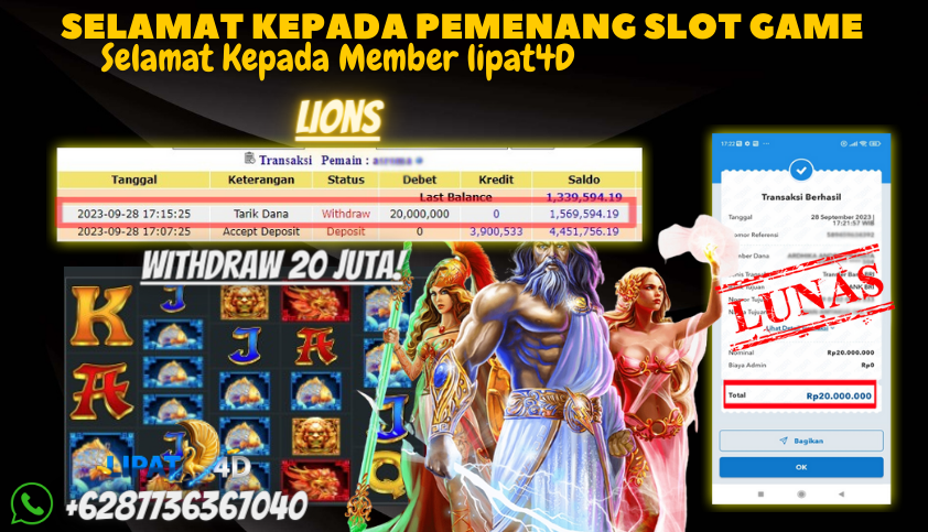 Bukti JP Slot Pragmatic Play - 5 Lions Megaways