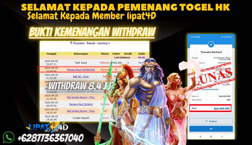 Bukti JP Togel Online - Togel Hongkong